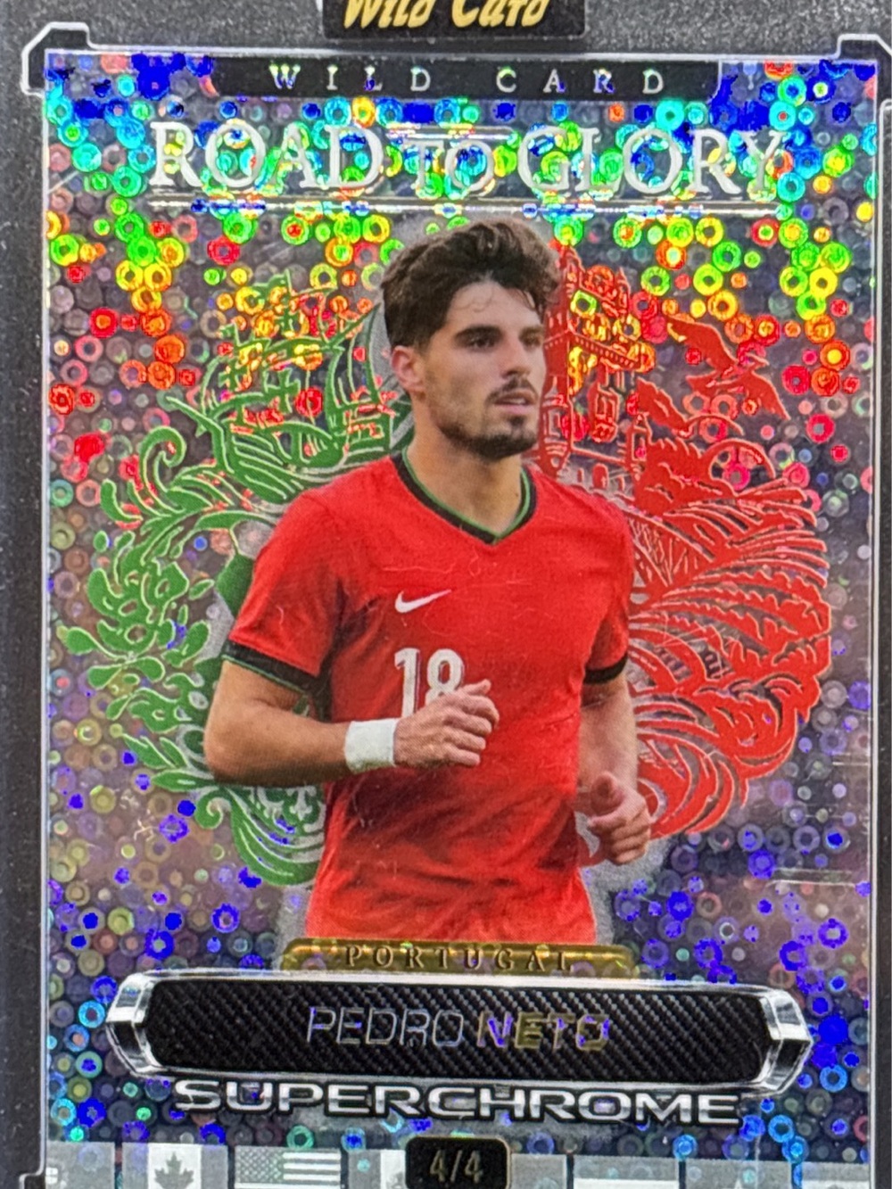 Wild Card Nike Pedro Neto Road to Glory Trading Card - SuperChrome LE 4/4